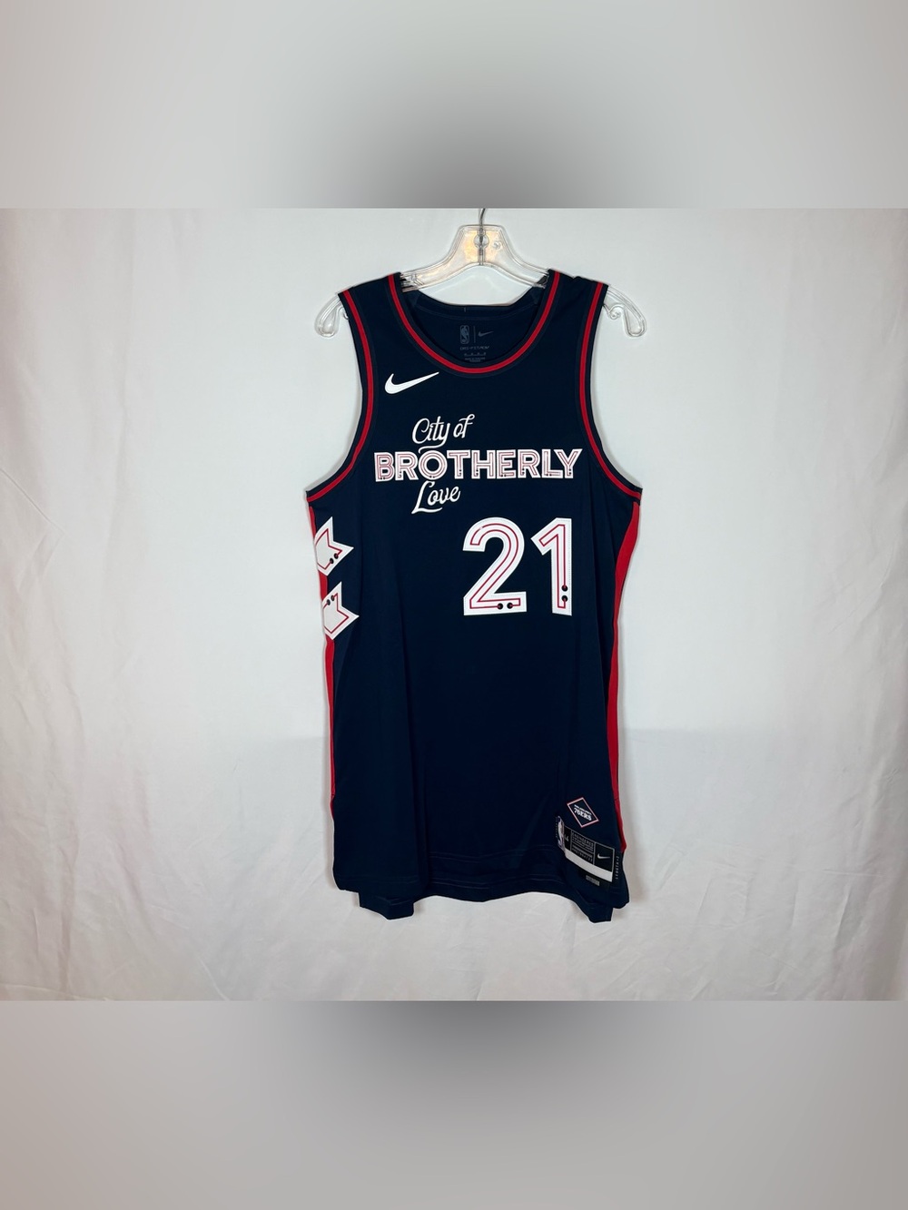 Nike Philadelphia 76ers #21 Embiid 2023 Authentic City Edition Jersey 44